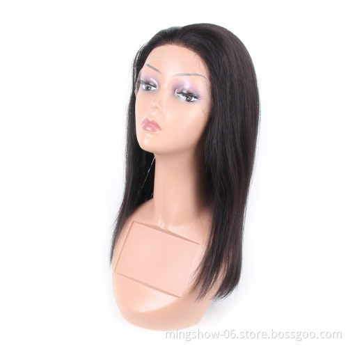 Ombre Highlight Color Human Hair Lace Front Wig Middle Part Brazilian Remy Hair Wavy With Baby Hair